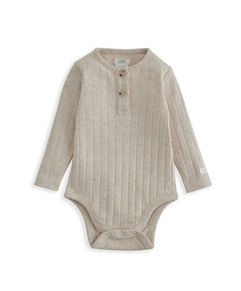 Ribbed Safari Bodysuit & Leggings Set