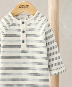 Ribbed Striped All In One