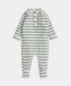 Ribbed Striped All In One