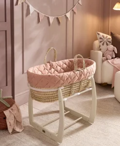 Rocking Moses Basket Stand - Cashmere