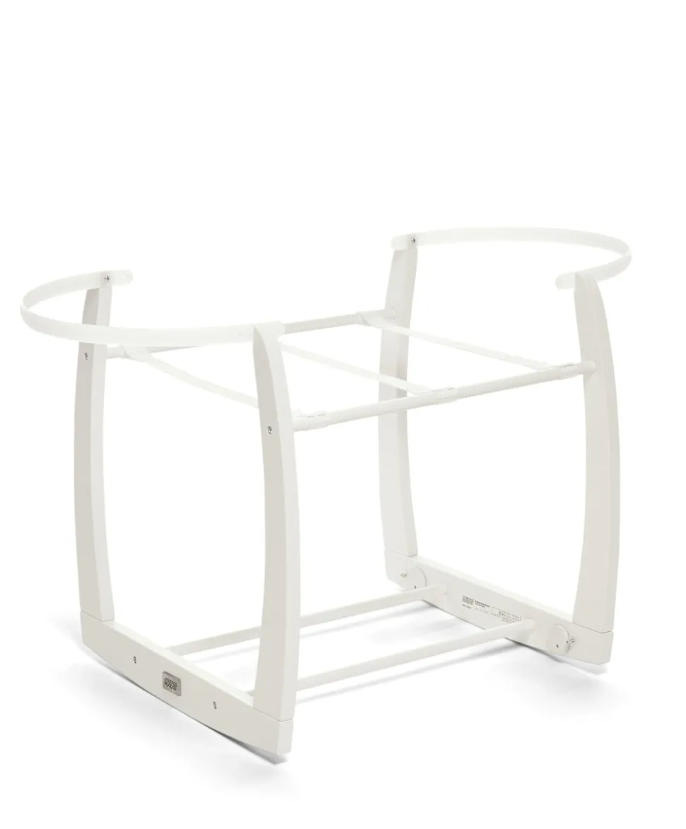 Rocking Moses Basket Stand - White