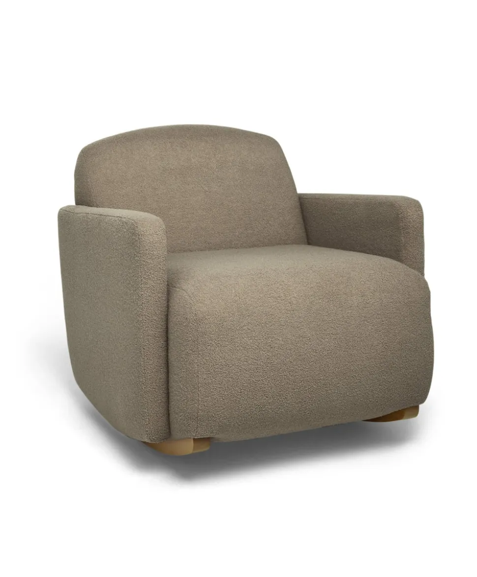 Royton Nursing Chair & Footsool Set - Mink Boucle