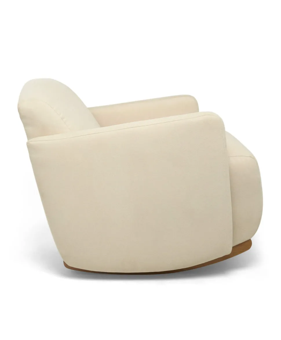 Royton Nursing Chair & Footsool Set - Camel Woven