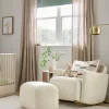 Royton Nursing Chair & Footsool Set - Sandstone Textured Weave