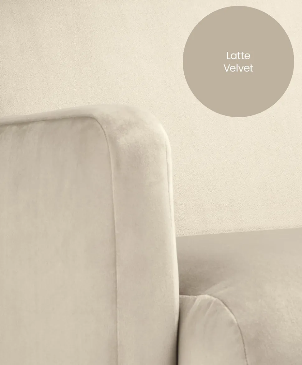 Royton Nursing Chair - Latte Velvet