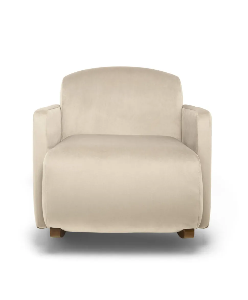 Royton Nursing Chair - Latte Velvet