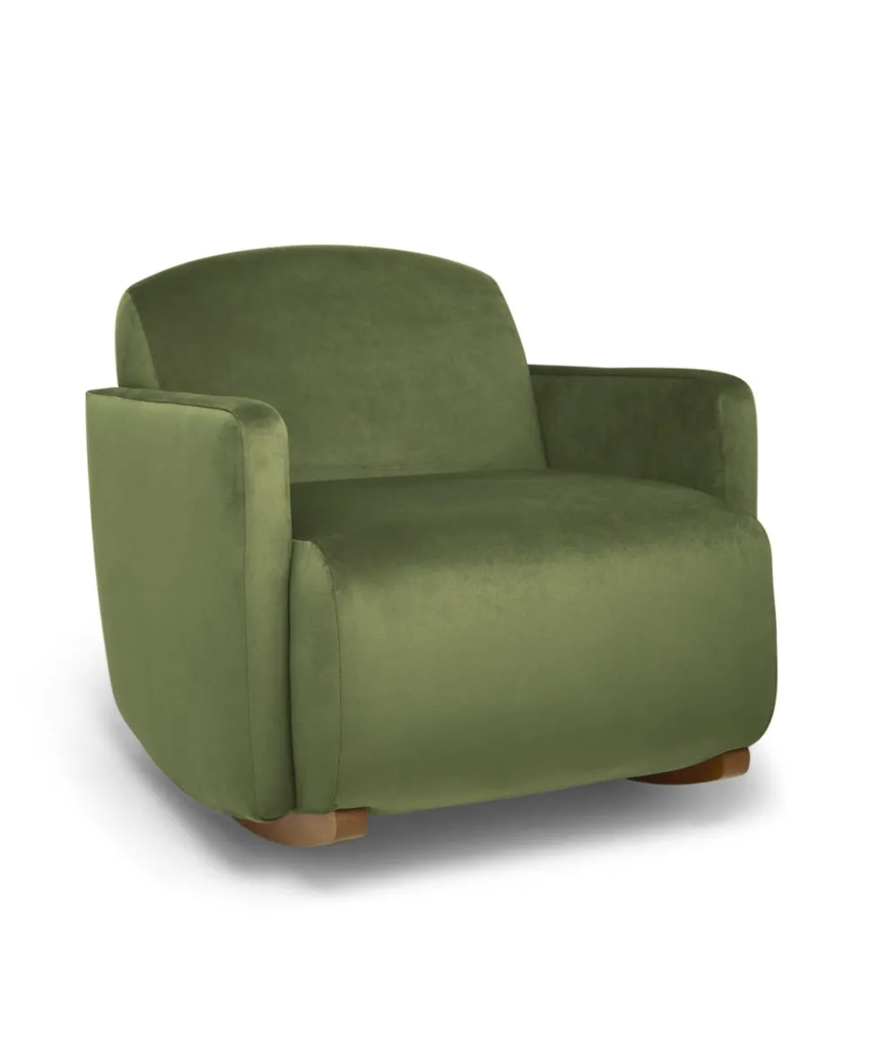 Royton Nursing Chair - Olive Velvet