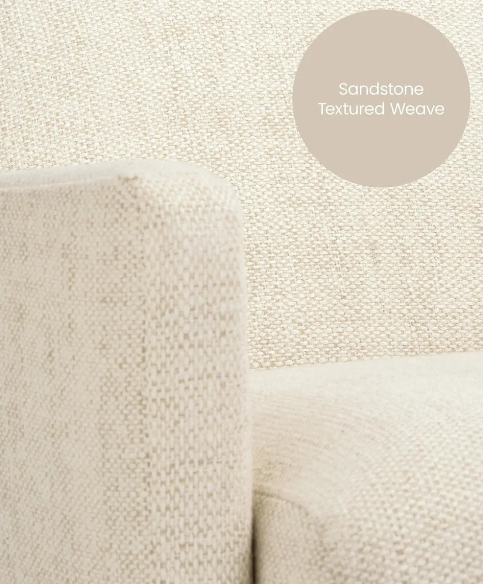 Royton Nursing Chair - Sandstone Textured Weave