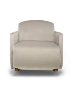 Royton Nursing Chair - Stone Velvet