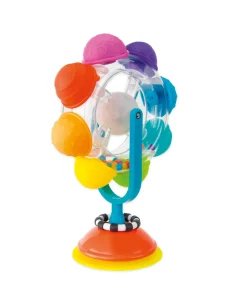 Sassy Light-Up Rainbow Reel Spinning Developmental Tray Toy