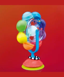 Sassy Light-Up Rainbow Reel Spinning Developmental Tray Toy