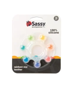 Sassy Rainbow Star Silicone Teether