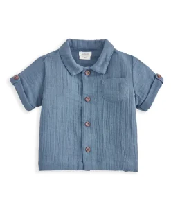 Shirt, Shorts, and Bodysuit Set (3 Pieces) - Blue