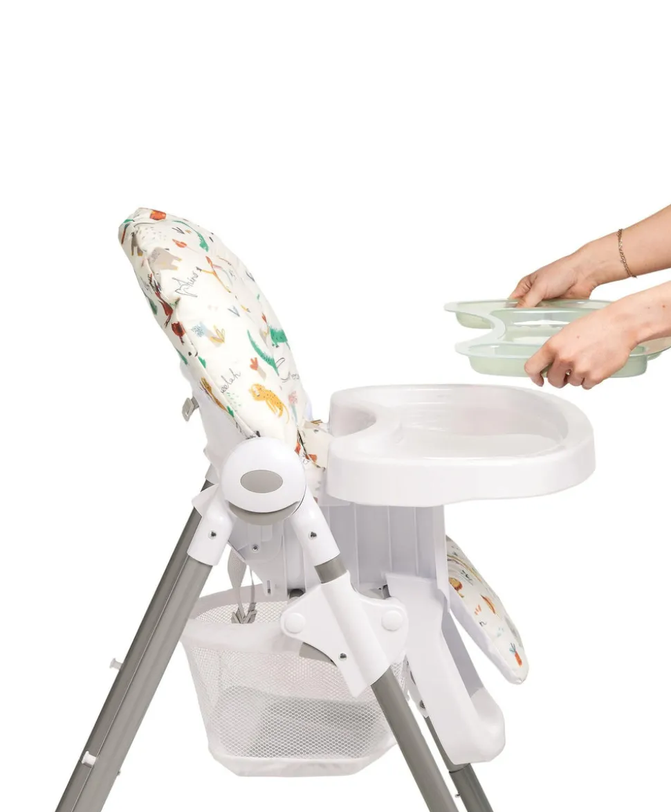 Snax Highchair & Splash Mat Bundle – Jungle Alphabet