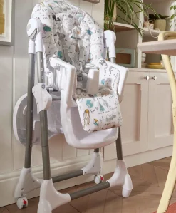 Snax Highchair & Weaning Splash Mat Bundle - Happy Planet