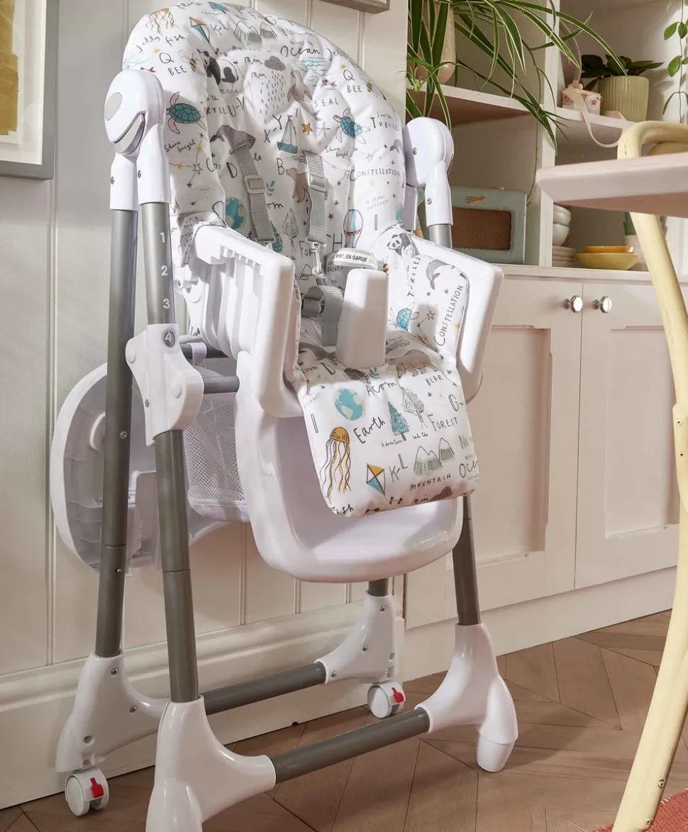 Snax Highchair & Weaning Splash Mat Bundle - Happy Planet