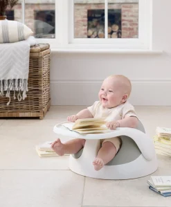Snug Floor Seat with Activity Tray - Pebble Grey