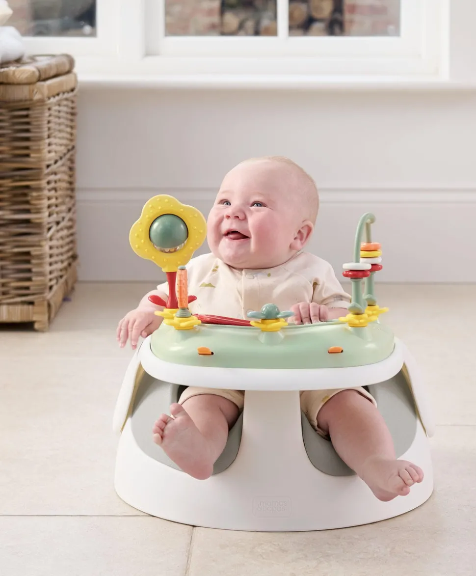 Snug Floor Seat with Activity Tray - Pebble Grey