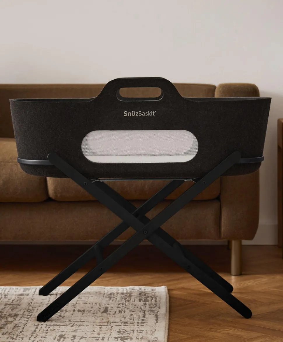 SnuzBaskit Moses Basket & Stand - Graphite