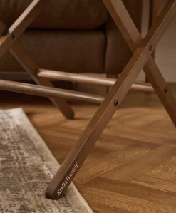 SnuzBaskit Moses Basket & Stand - Graphite/Walnut