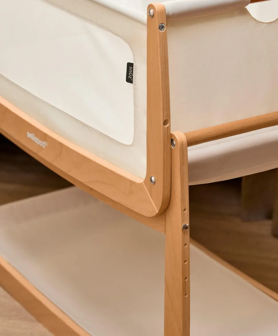 SnuzPod 5 Bedside Crib - Natural