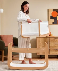 SnuzPod 5 Bedside Crib - Natural