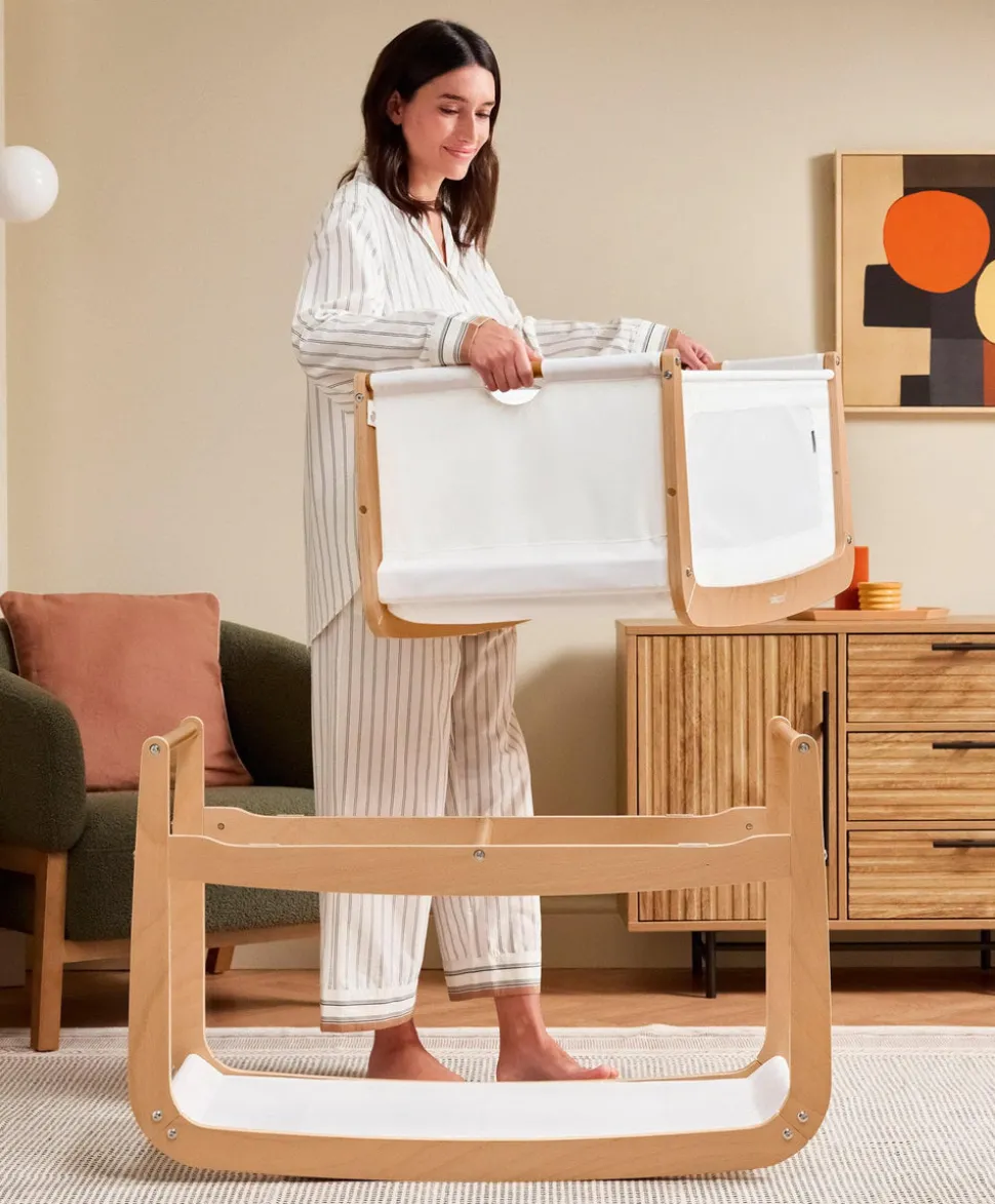 SnuzPod 5 Bedside Crib - Natural