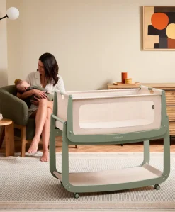SnuzPod 5 Bedside Crib - Sage