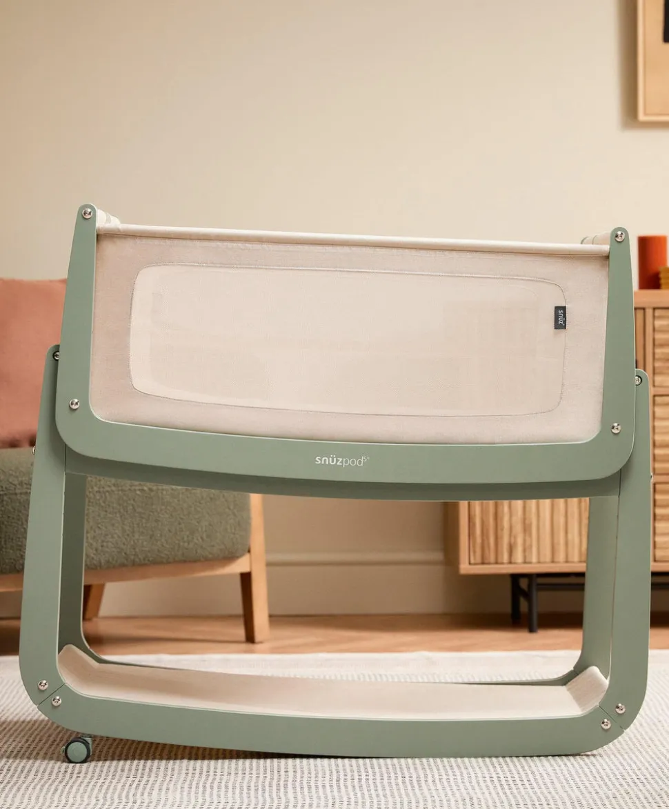 SnuzPod 5 Bedside Crib - Sage
