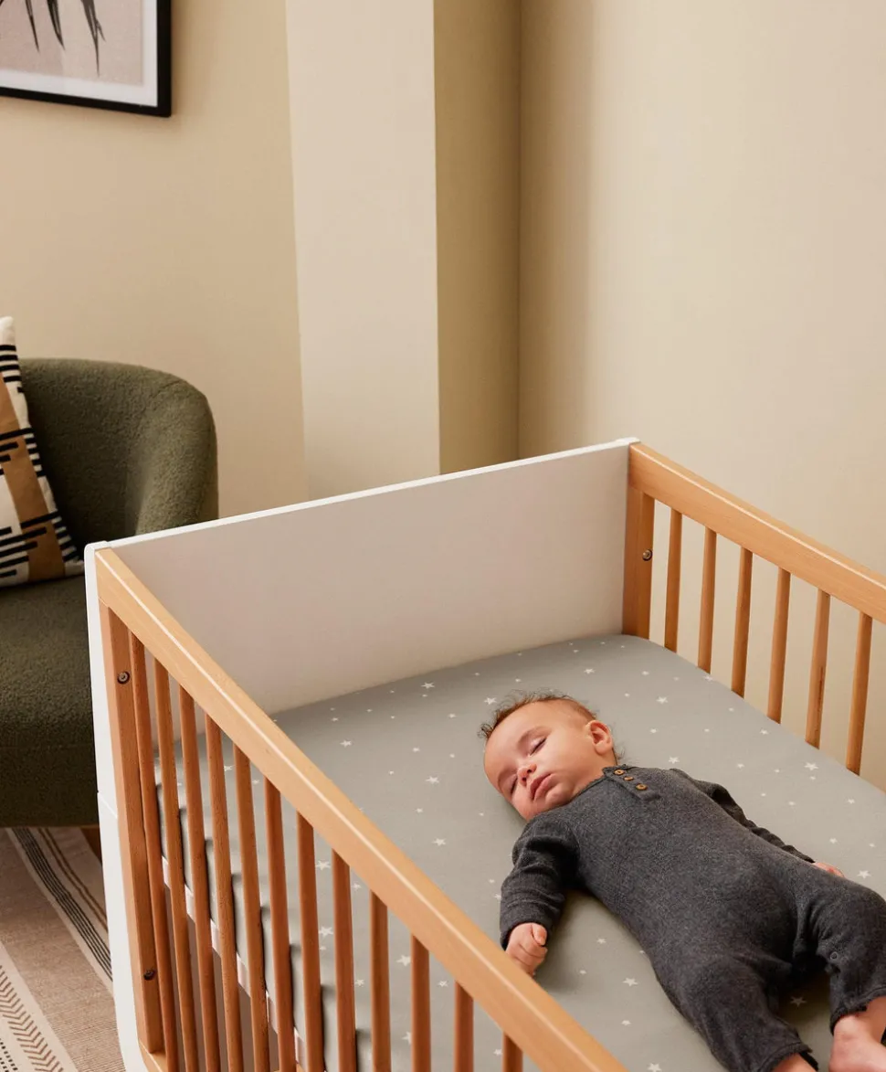 Snüz Twin Pack Cot & Cotbed Sheets - Grey Star
