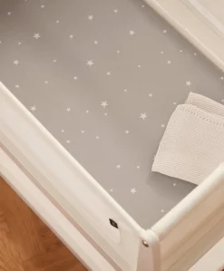 Snüz Twin Pack Crib Sheets - Grey Star