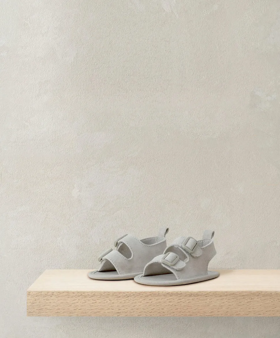 Stone Suede Sandals