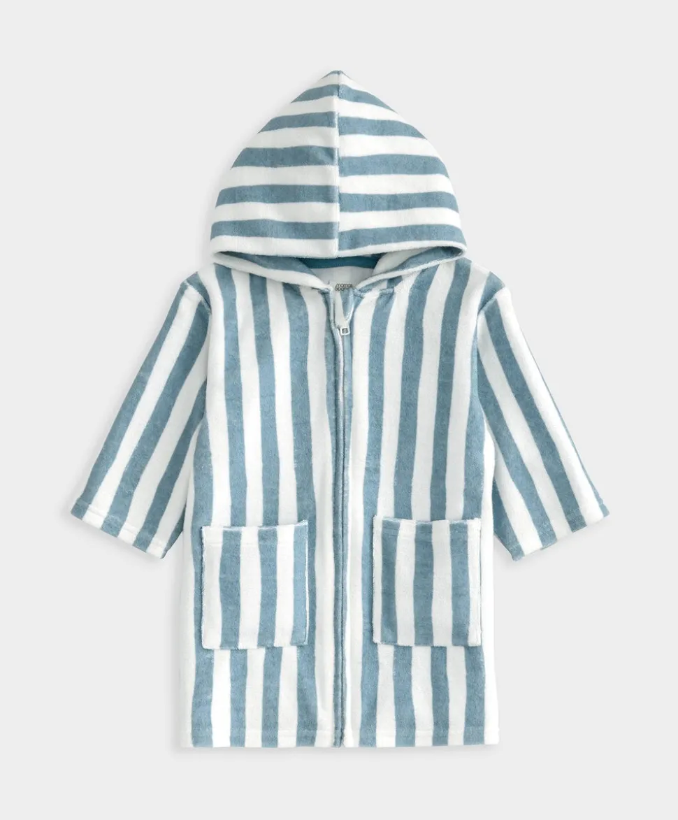 Striped Hood Poncho
