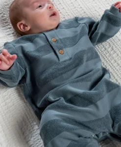 Striped Romper – Blue