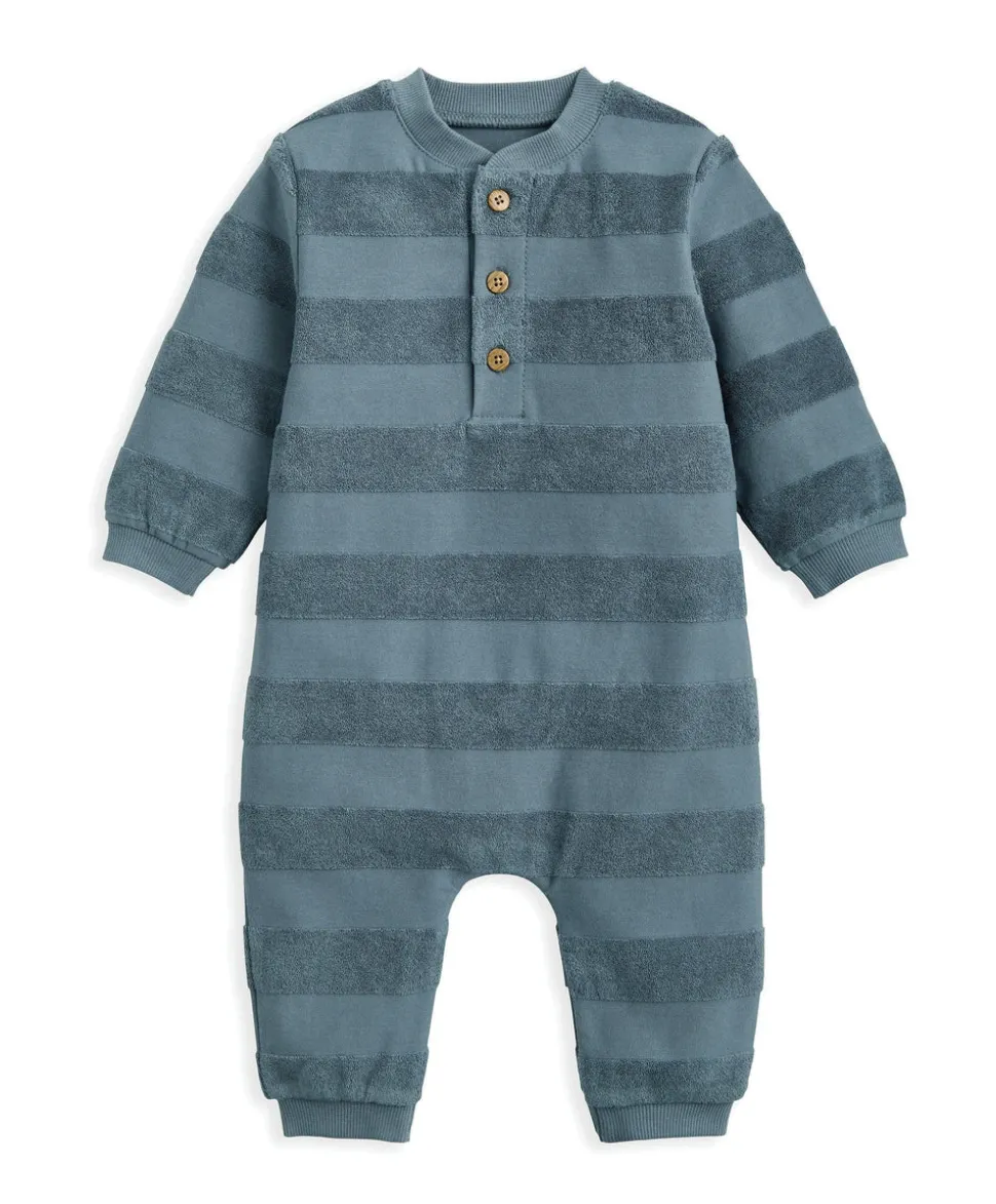 Striped Romper – Blue