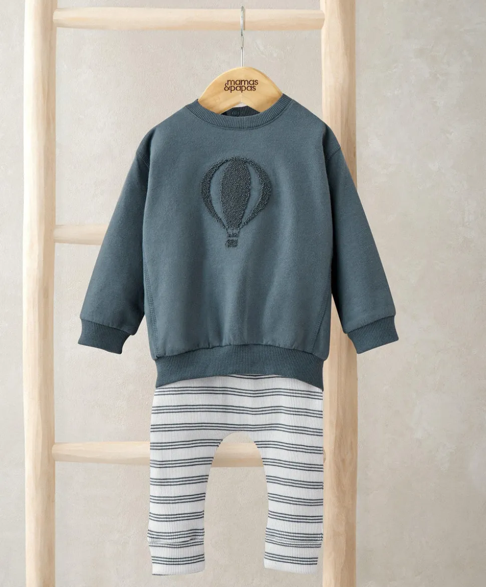 Striped Sweatshirt & Legging Set