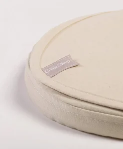 The Little Green Sheep Organic Moses Basket / Pram Mattress Protector in Natural White