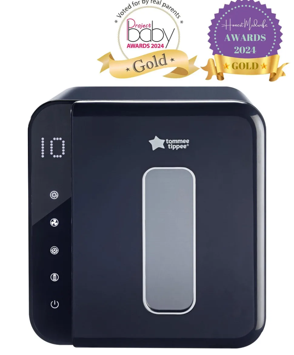 Tommee Tippee Ultra UV 3-in-1 Electric Steriliser & GoPrep Formula Feed Maker Bundle - Black