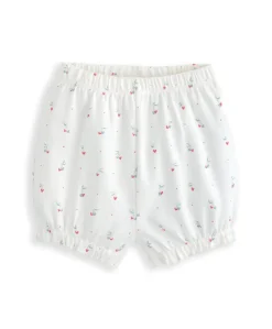 Top & Shorts Set (2 Pieces) - Cherry Hearts Print