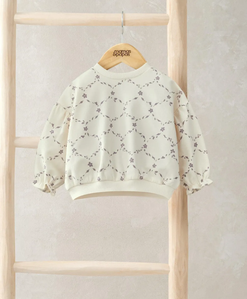 Trellis Print Sweatshirt