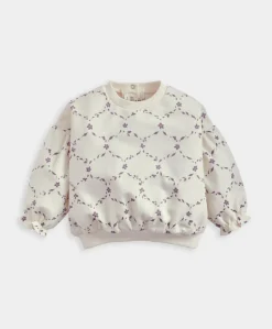 Trellis Print Sweatshirt