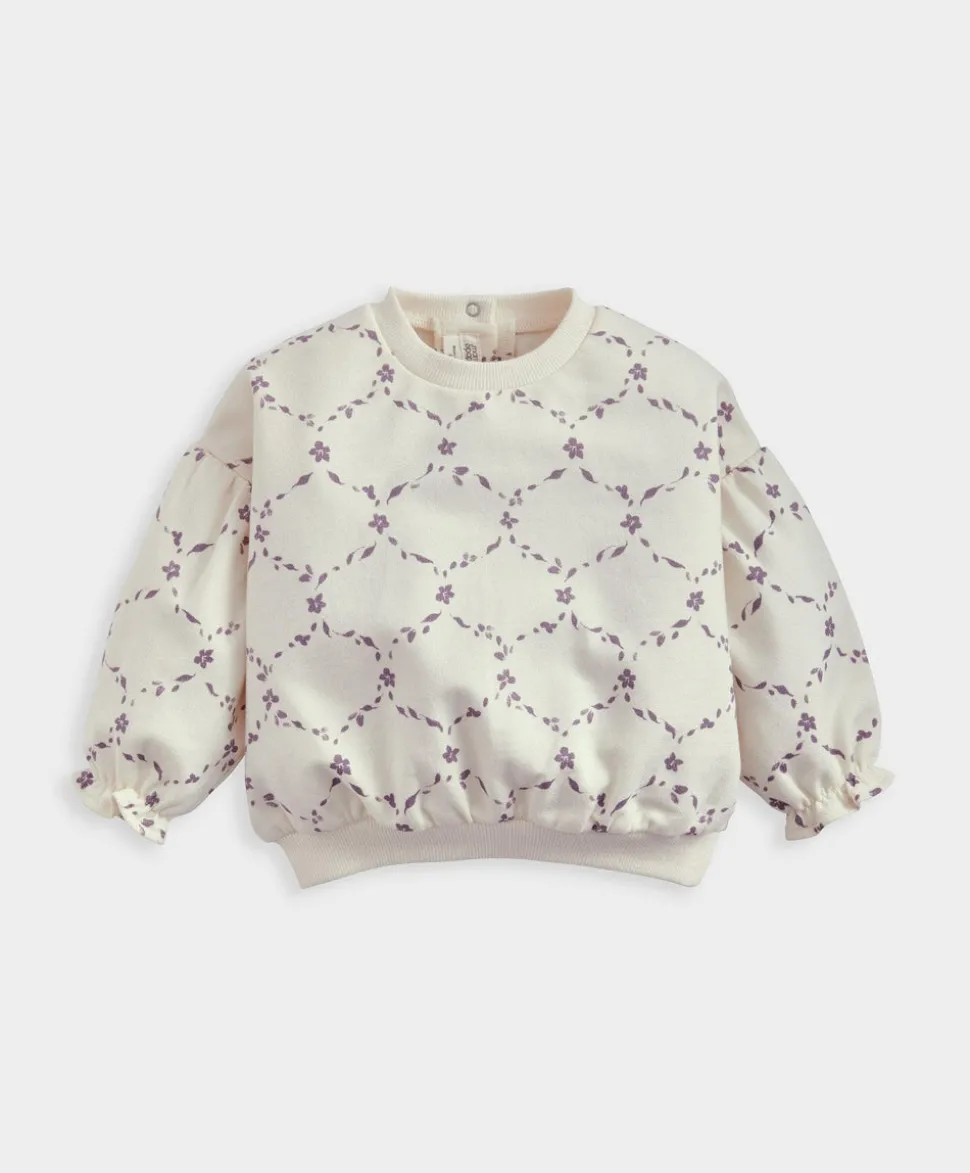 Trellis Print Sweatshirt