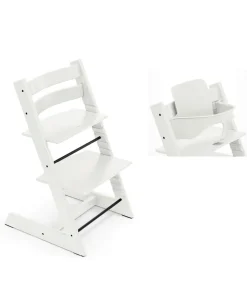 Tripp Trapp Highchair & Baby Set - White