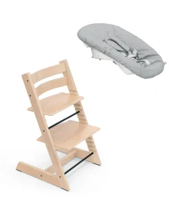 Tripp Trapp Highchair & Newborn Set Bundle - Natural