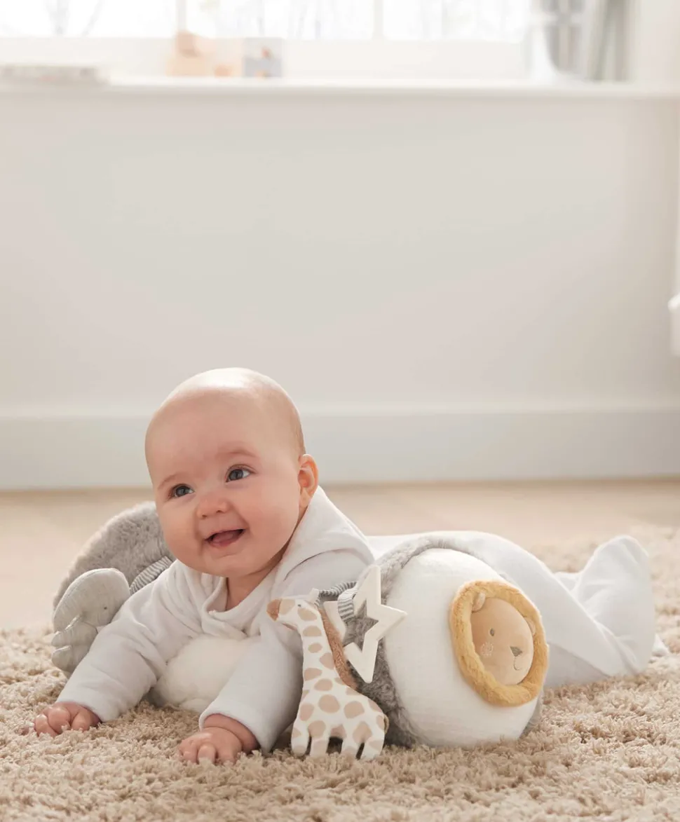Tummy Time Roll - Welcome to the World Elephant/Grey