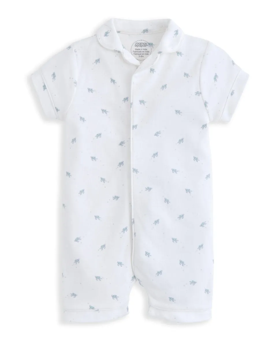 Turtle Print Romper