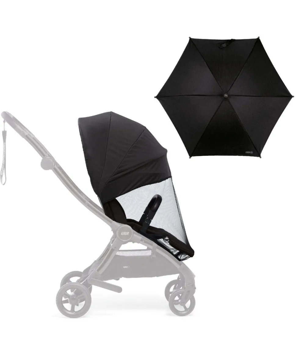 Universal Parasol & Airo Sunshield and Insect Net - Black