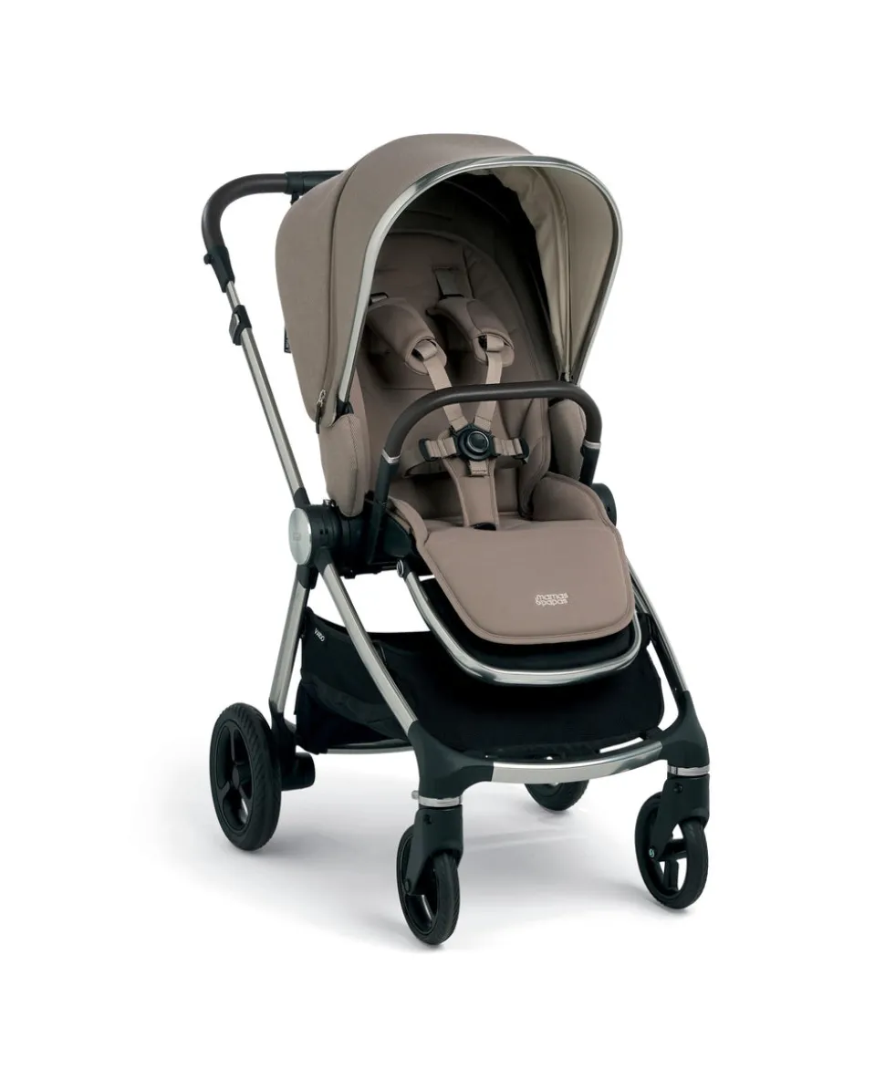 Vardo Pushchair Bundle with Cybex Cloud T Car Seat (9 Pieces) - Heritage