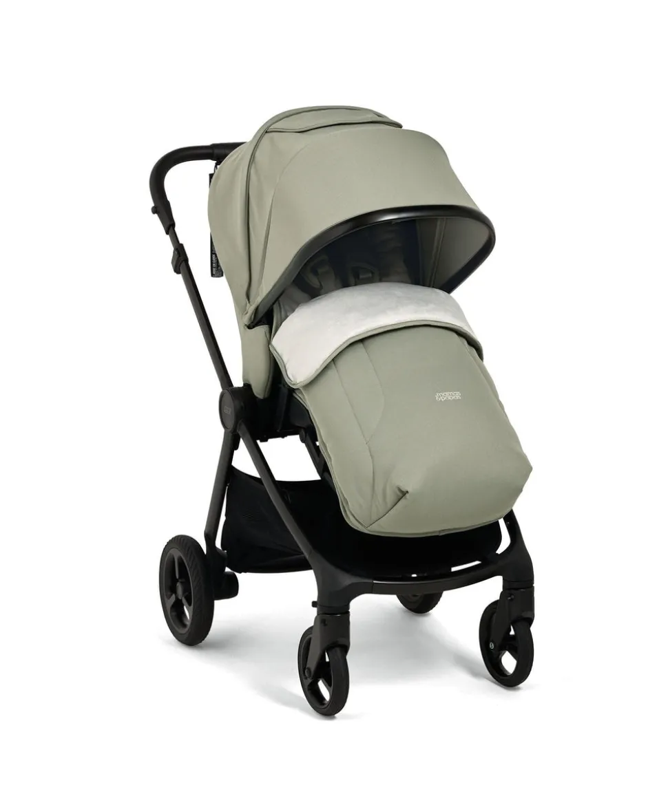 Vardo Pushchair Bundle with Cybex Cloud T Car Seat (8 Pieces) - Sage