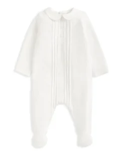 Velour Sleepsuit - White